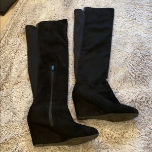Women’s suede over the knee boots